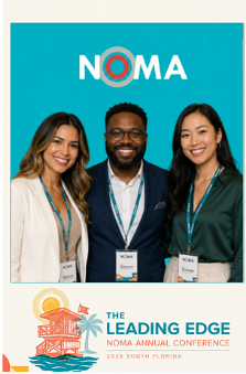 Finished branded print from NOMA Annual Conference with custom overlay and event artwork