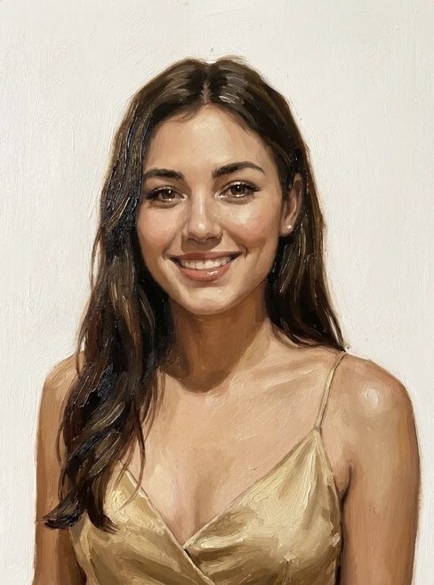 Painted Portrait style portrait example