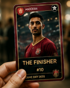 Personalized collectible event trading card printed on site