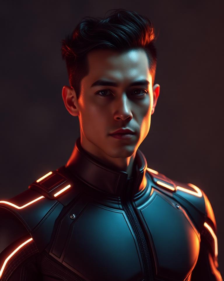 AI-generated superheroes example
