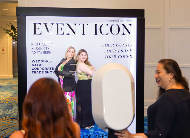 Event Icon special edition cover created live at a gala activation