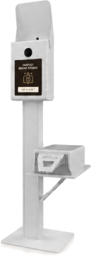 SnapBeauty+ photo booth with DSLR camera and on-site printer