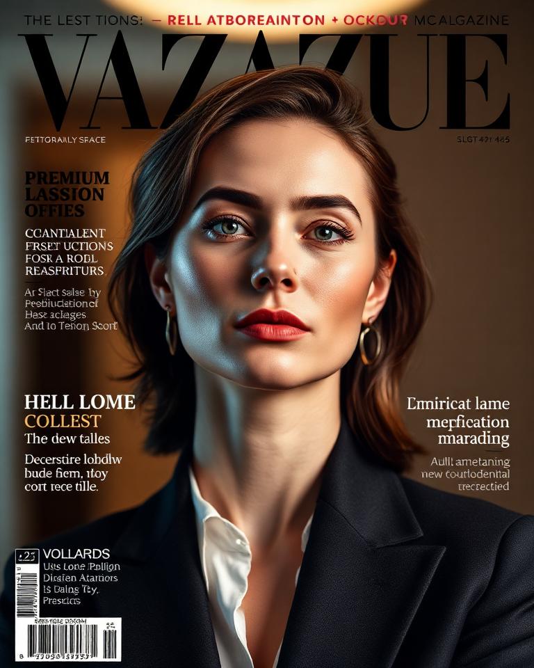 AI-generated magazine covers example