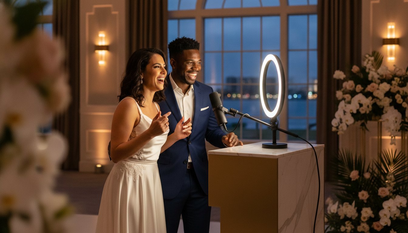 Wedding Video Message Booth Rental Miami: Capturing Cinematic Legacy
