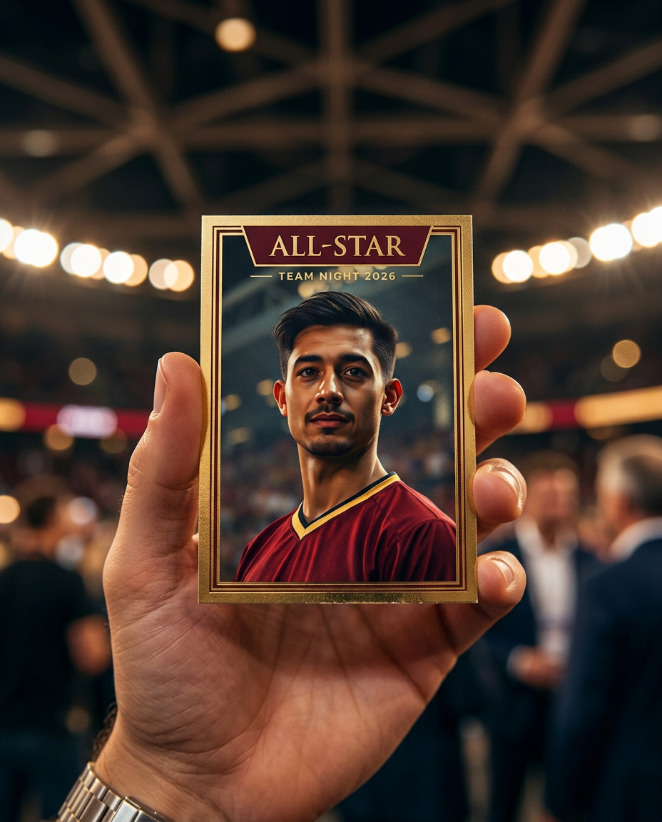 Optional collectible card for the Team & Sports Celebration concept