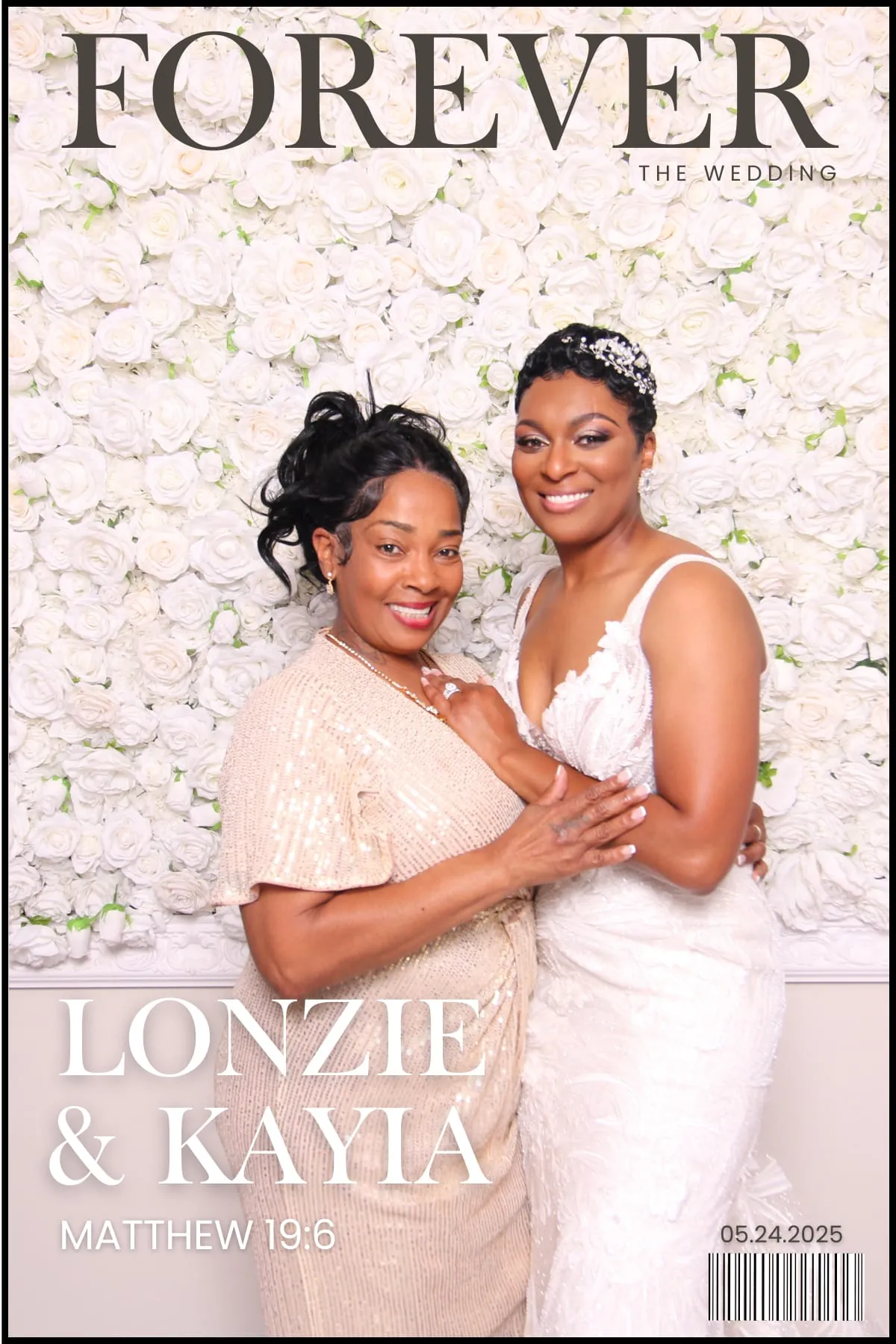 Forever the Wedding magazine cover portrait